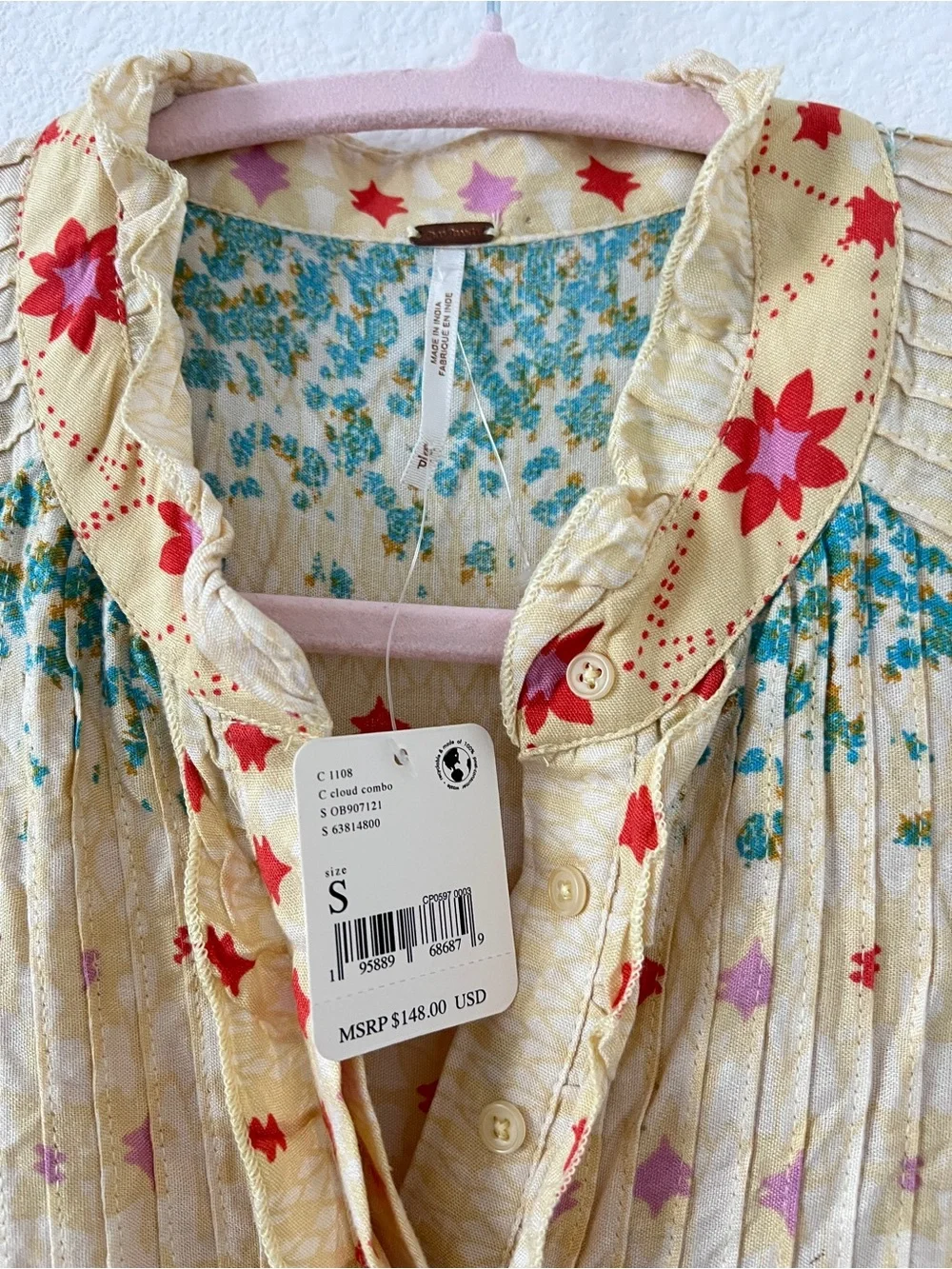 🌼 Free People Boho Prairie Midi Dress | Floral Cottagecore Festival Dress